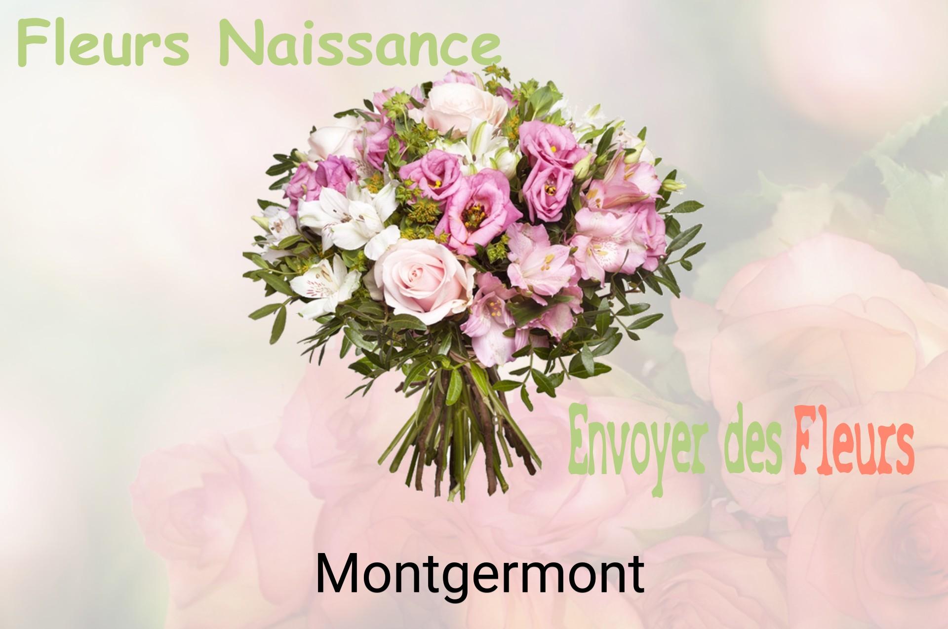 Bouquet de fleurs de naissance livré à Montgermont
