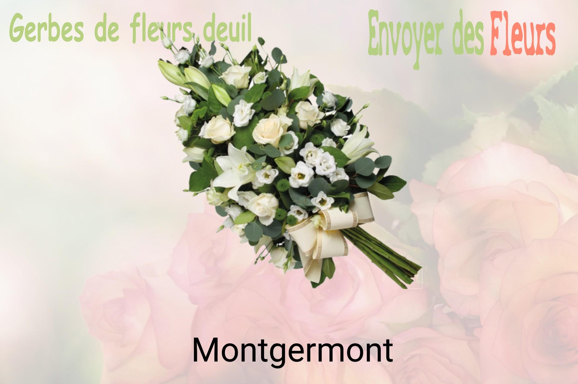 Gerbe de fleurs de deuil livrée à Montgermont